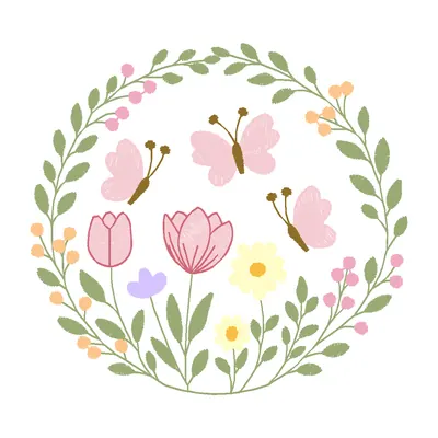 Jardim, matriz de bordado