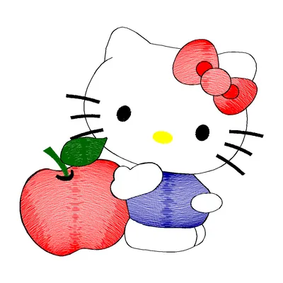 Hello Kitty, matriz de bordado
