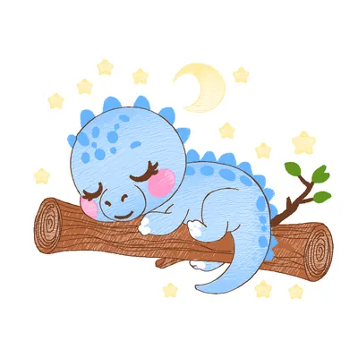 Dino Baby, matriz de bordado