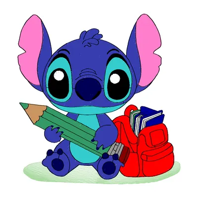 Stitch Volta às Aulas, matriz de bordado