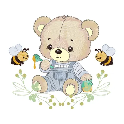 Ursinhos Baby, matriz de bordado