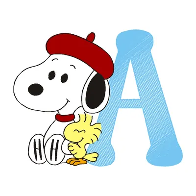 Alfabeto Snoopy, matriz de bordado